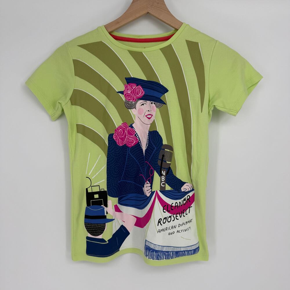 Piccolina Kids Eleanor Roosevelt Trailblazer Graphic Tee T-Shirt | Size 12
